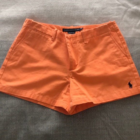 Ralph Lauren Sport Size 8 Orange Shorts - NEW - Picture 1 of 4